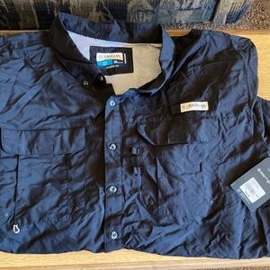 Magellan Outdoors Men's Navy Shirt Jacket